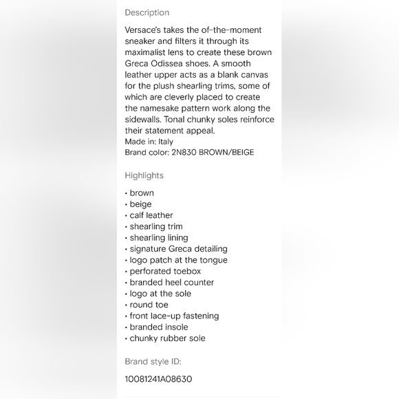 VersaceVersace Greca Odissea Lace-Up Sneakers - Picture 8 of 8